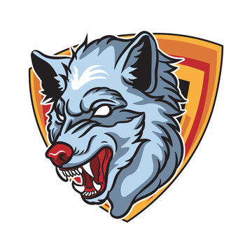 Wolf Gamer Esport Mascot Logo