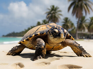 turtle on the sand