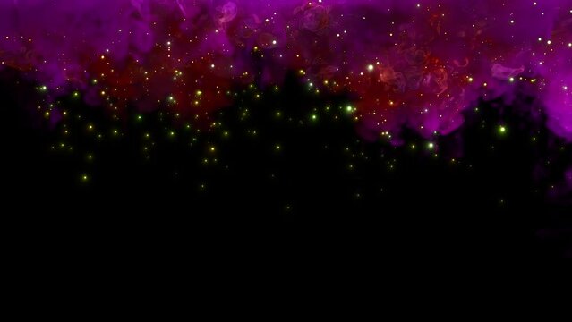 purple smoke with particle loop effect