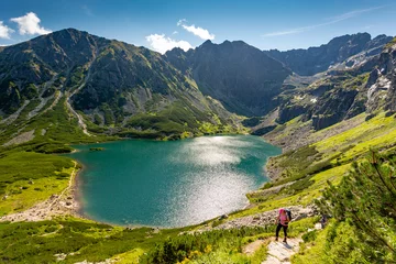 Cercles muraux Tatras Tatra mountain, Poland. Czarny Staw Gąsienicowy lake