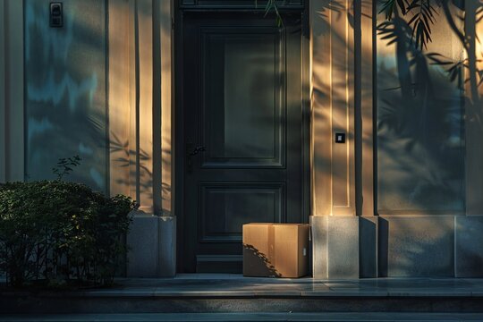 Package Delivered At The Front Door Generative Ai