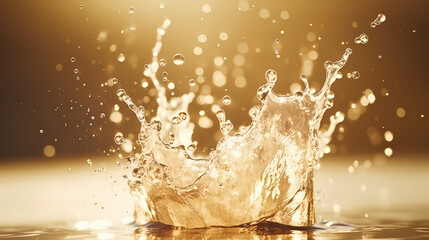 Water splash background, water attack impact and flutter in air explosion