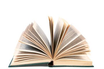 fold-out book isolated on white background