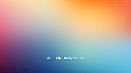 Smooth and blurry colorful gradient mesh background. Modern bright rainbow colors. Easy editable soft colored vector banner template. Premium quality - Powered by Adobe