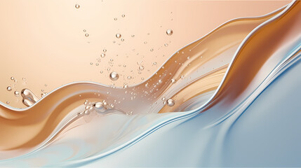 Water splash background, water attack impact and flutter in air explosion