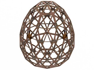Wireframe Shape Geometric Egg 3D print model