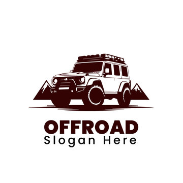 off road car logo template, adventure off road suv logo design template