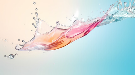 Obraz na płótnie Canvas Water splash illustration, advertising shoot