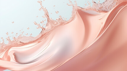 Naklejka premium Water splash illustration, advertising shoot
