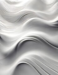 White wave background – seamless looping Generative AI