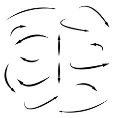 Collection of black arrows
