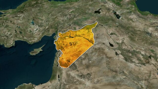 Map of Syria 