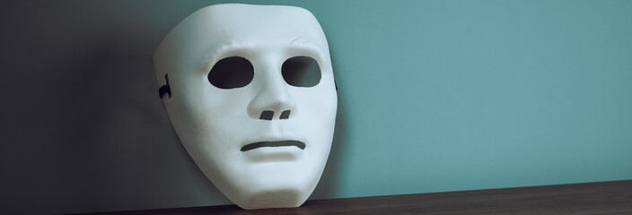 White mask on the table