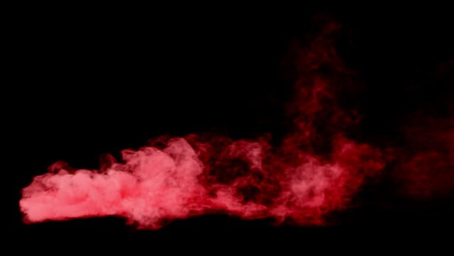 red smoke loop effect animation