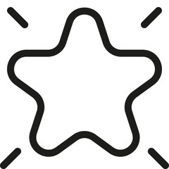 Contact Us Star Icon in Light Style