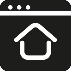 Contact Us Landing Page Icon in Glyph Style