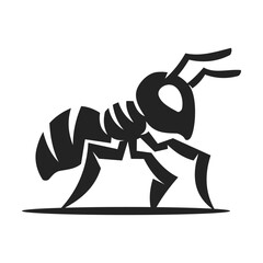 Ant Logo template Isolated. Brand Identity. Icon Abstract Vector graphic