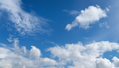 beautiful natural blue sky with white clouds texture background