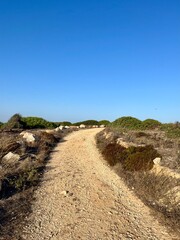 Fototapeta premium Hiking pathway on the hill