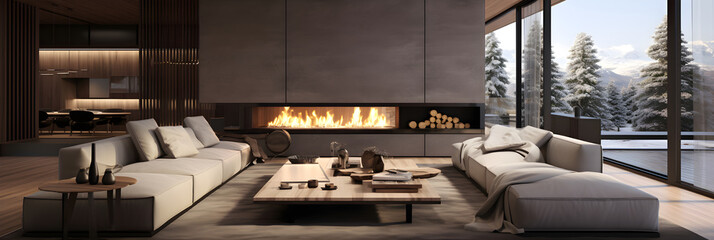 Harmonious Balance of Elements – A Spacious Living Room Designed According to Feng Shui Principles