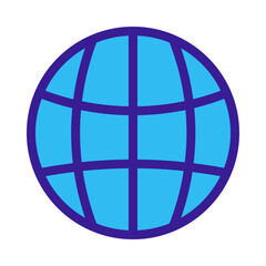 Contact Us Worldwide Icon in Sticker Style