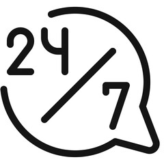 Customer Support Everyday Support Icon in Light Style