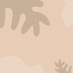 Vector flat abstract bohemian doodle social media background template