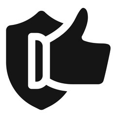 Customer Support Reliable Icon in Glyph Style