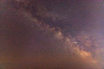 The Milky Way against the background of the night sky. A night starry landscape.