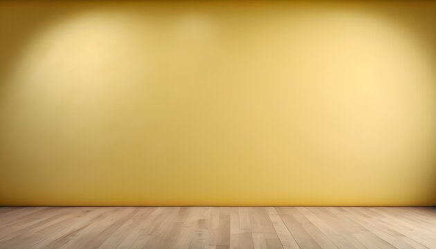Light yellow stage background, shadowed, central light, wooden floor