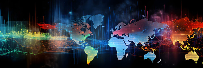 The Dynamic Landscape of Forex Market: Illustration of Currency Fluctuations and Global Trading