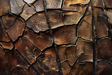 Ingelijste posters leather texture © Patrick