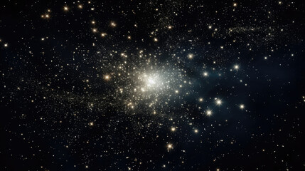 Obraz premium A Cluster of Stars in the Night Sky