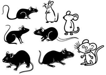 Rat mouse vector transparent background PNG clipart