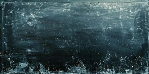 The transient beauty of chalk strokes, dusty and grunge, marking moments on the blackboard