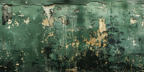 A mysterious blend of green and black, an urban texture with an edge of the unknown