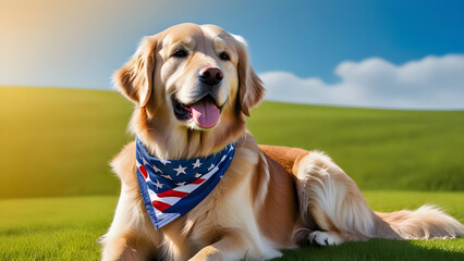golden retriever dog, Adorable pets, Pet day, National pet day, AI generated