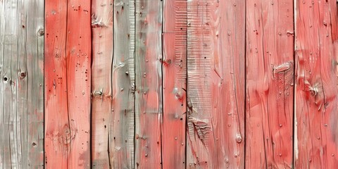 Vibrant yet soft, these light coral pastel wood planks exude inviting warmth