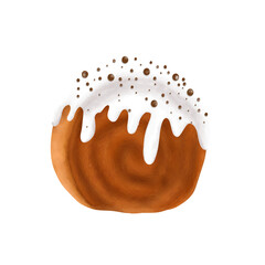 illustration of croissant bomboloni