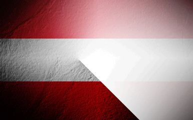 Naklejka premium flag blurred on white background