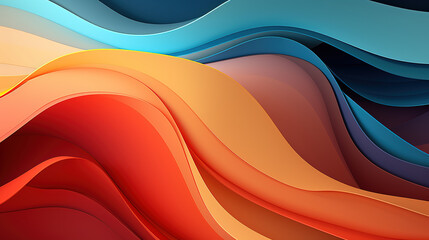 Colorful line waves backgrounds, color transition abstract backgrounds