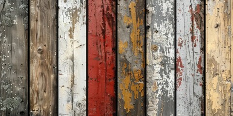 Set of weathered wood textures, barn and fence, rustic grunge, natural wear