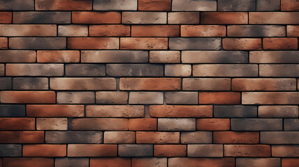 Fototapeta premium Brick wall background, wall pattern texture, vibrant