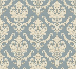 Damask Seamless Pattern Element Vector Classical Luxury Old Fashioned Damask Ornament Royal Victoria 14