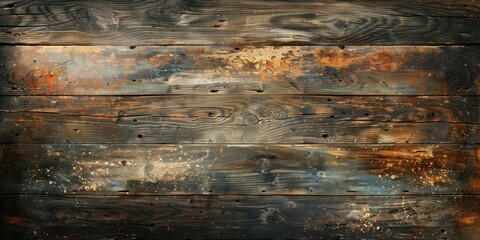 Natural patina on weathered wood grunge background, exuding rustic appeal