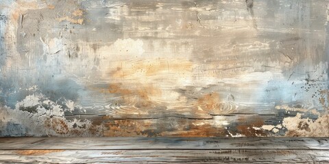 Grunge weathered wood background offering rustic appeal and a touch of natural patina