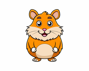 Obraz na płótnie Canvas hamster animal pet vector illustration cartoon pretty cute perfect beautiful amazing