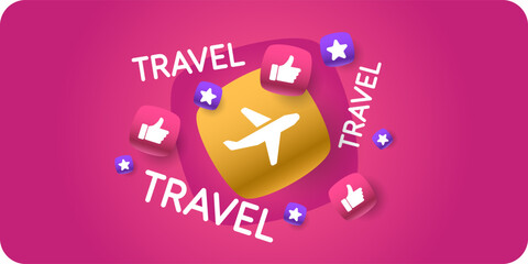 Conceptual poster sales and discounts of airplane tickets.