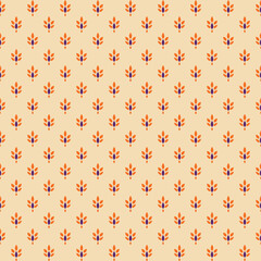 Indian booti block print seamless repeat pattern