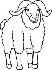 sheep lineart